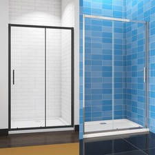 Chrome/Black Shower Enclosure