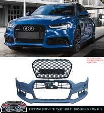 AUDI A6 RS6 STYLE FRONT BUMPER BODYKIT CONVERSION PRIMED 7C FACELIFT 2015-2018