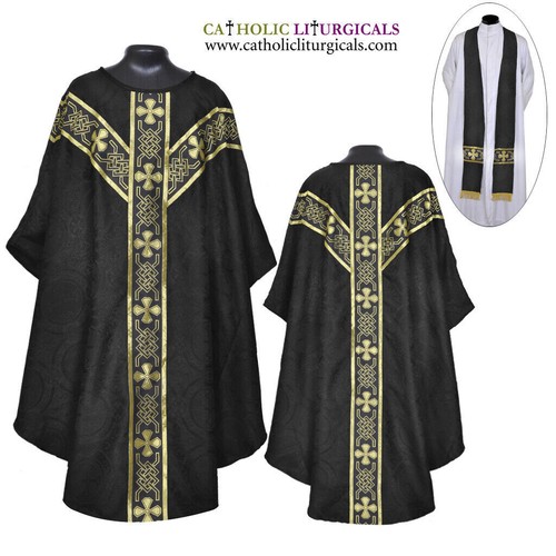 New black gothic - chasuble, &