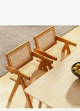 Set of 2 Modern Rattan Accent