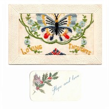 WW1 SILK EMBROIDERED GREETING