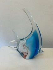 Large Art Glass Angel Fish