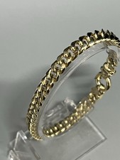 9CT GOLD THICK HOLLOW CURB