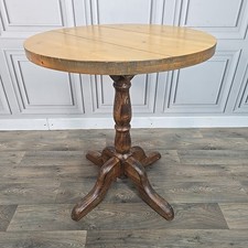 Vintage Pine Pedestal Table