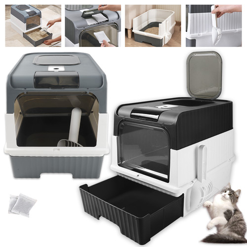 Large cat litter box - cat,