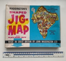 5 Vintage Jigsaws from Waddingtons 'JIGMAP' series (1960s-1970s)