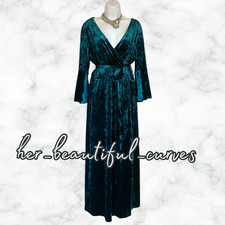 JOANNA HOPE RICH VELVET MIDI/MAXI OCCASION EVENING DRESS SIZE 20 new with tags