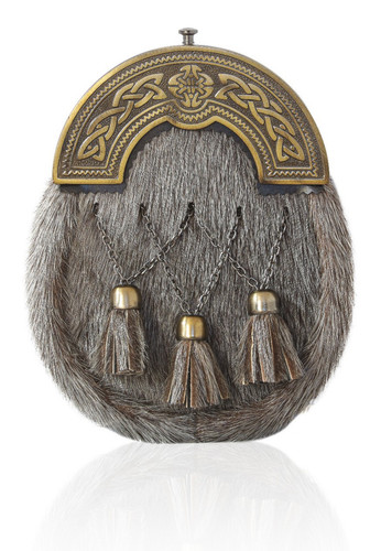 Celtic cantle sporran - celtic, antique