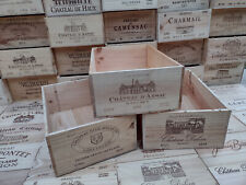 French Wine Box Crate. 6 or 12