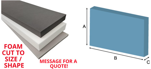 Foam cut size upholstery - size,