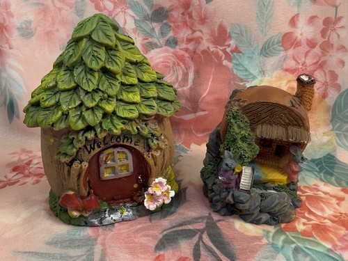 Ceramic fairy garden - garden, houses