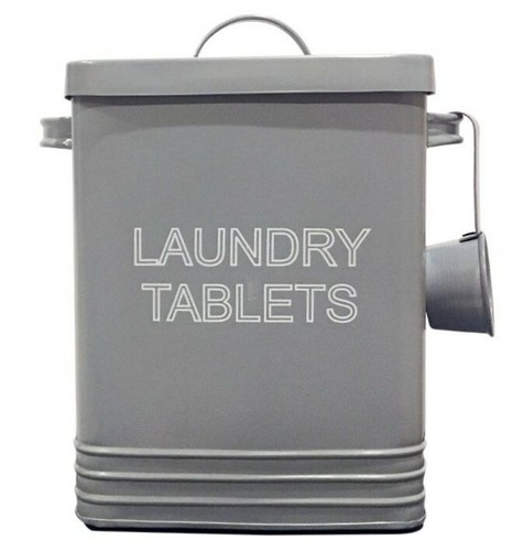 Grey laundry tablet - tablet, container