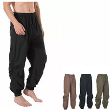 Mens Medieval Pants Pirate Trousers Renaissance Viking Pants Loose Jogger Pants