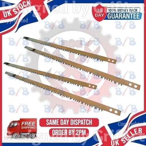 Four bow saw blades - four, spare