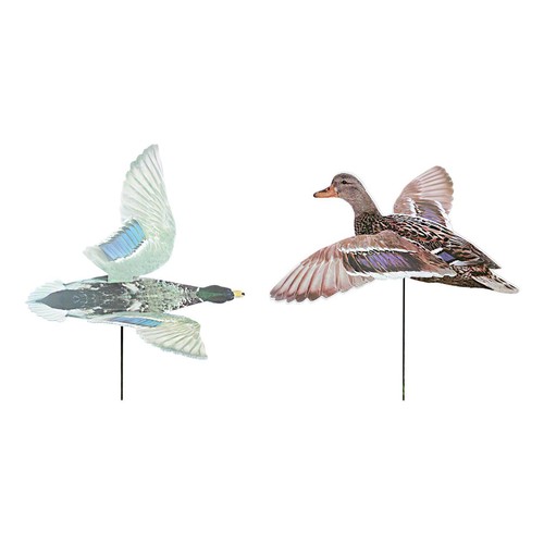 Spread winged duck decoy - duck,