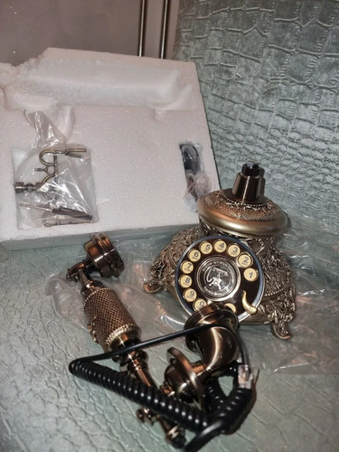 Antique telepone desk phone - telepone,