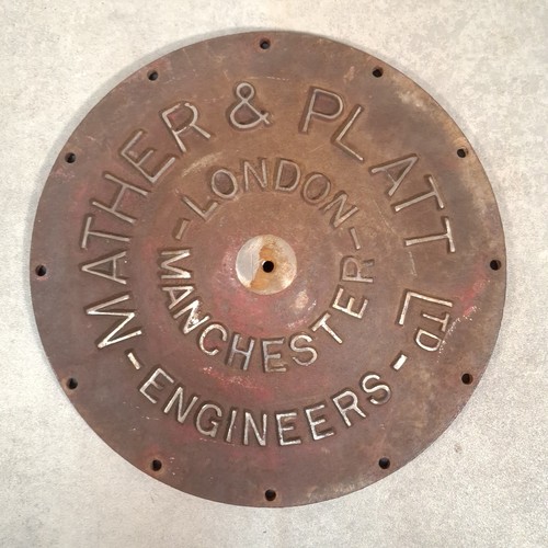Mather platt cast iron cover - cast,