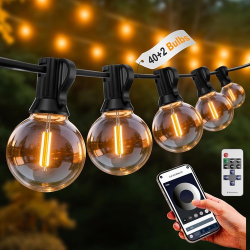 Outdoor festoon light string - festoon,