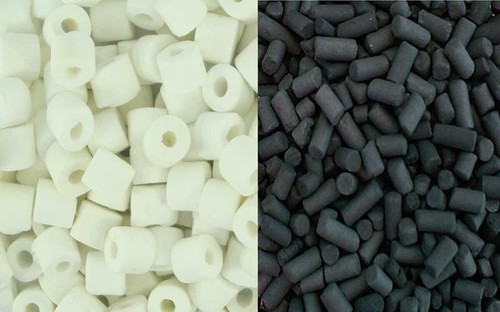 Ceramic rings carbon pellets - ceramic, &