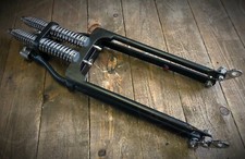 Springer Forks Harley Bobber Chopper + 4 Inch Over Length Black Big Port Classic