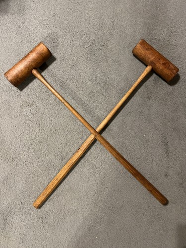 Very old wooden croquet - wooden,