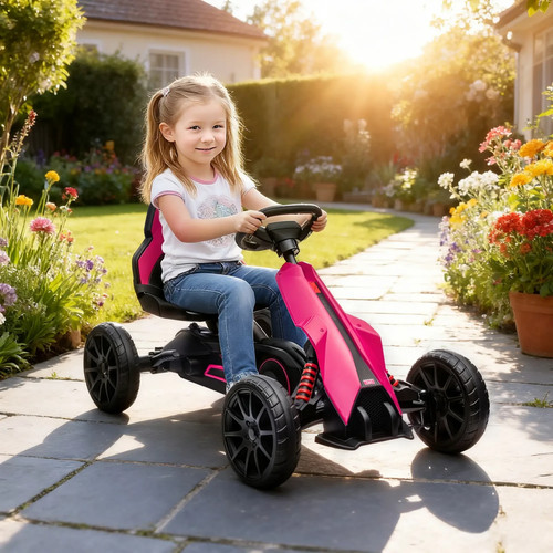 Kids children pedal kart - children, go