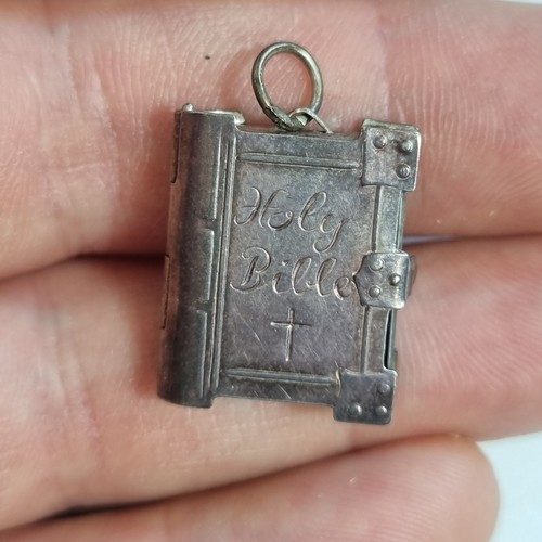 Vintage miniature silver holy - miniature,