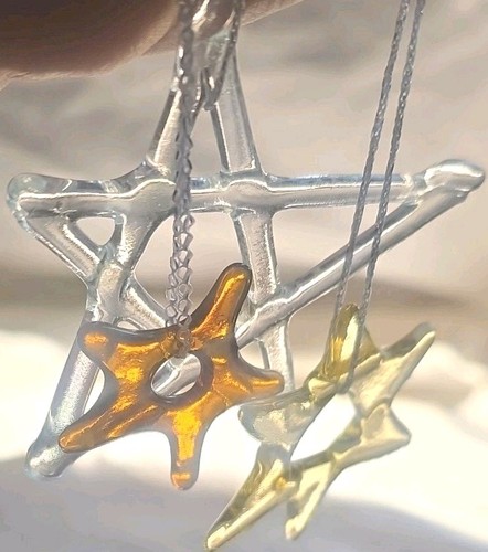 Three stained glass - , stars
