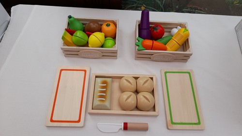 Little town wooden fruit - little, veg