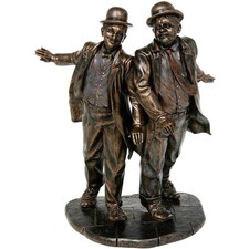 BRONZE LAUREL AND HARDY BUST FIGURINE - GREAT GIFT FOR MOVIE AND COMEDY LOVER