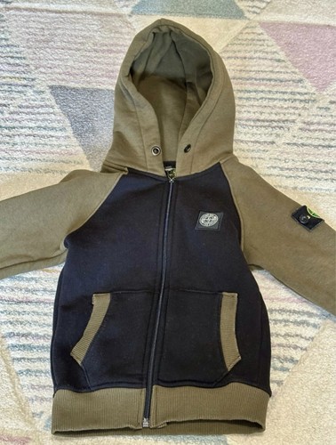 Boys stone island hoodie - stone,
