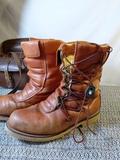 Mens Chippewa Boots Original Brown Leather Size 10 EE used 