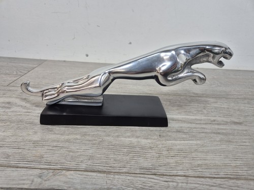 Chrome jaguar leaping black - jaguar, on
