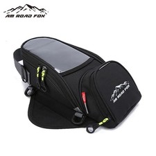 Waterproof Motor Tank Bag Black Oil Fuel Tank Magnetic Motorbike Motorcycle Bag.