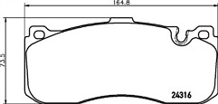 Mintex mdb2974 brake pad - mdb2974, set