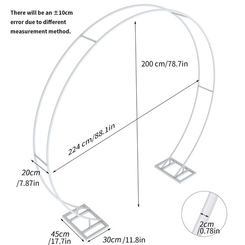Metal wedding arch frame - metal,