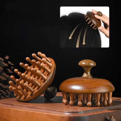 Sandalwood massage comb wooden - sandalwood,