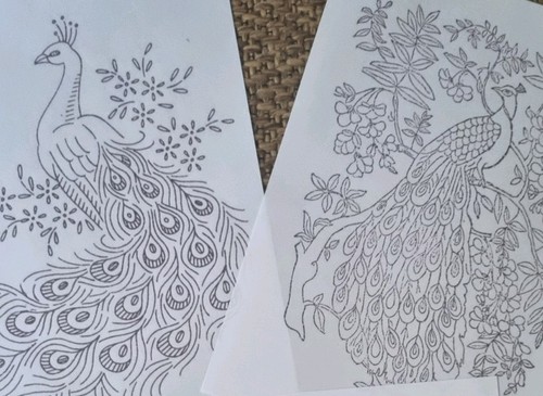 Embroidery transfers iron - embroidery, on