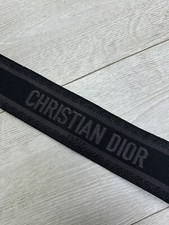Christian Dior Womens Large Canva Belt | Navy Blue | Size L | Waist CD RRP £750