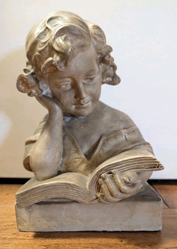 Antique art deco young girl - art,