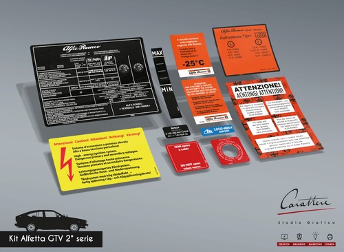 Sticker kit alfa romeo alfetta - alfa,