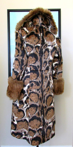 Vtg 1950 halldon faux fur - vtg,