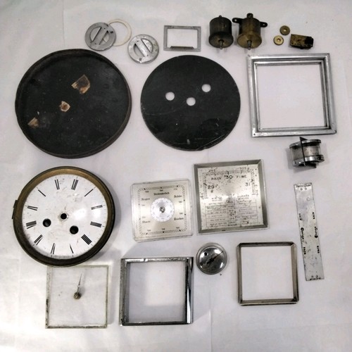 Vintage barometer clock - vintage, &