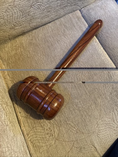 Large wooden gavel auctioneer - gavel,