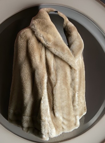 Vintage blonde faux fur mink - vintage,