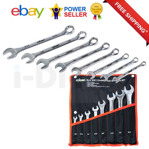 Rolson 8pc whitworth spanner - rolson,