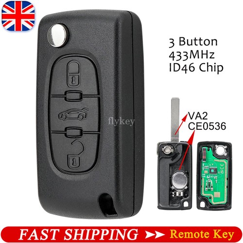 Button 433mhz flip car key - button,