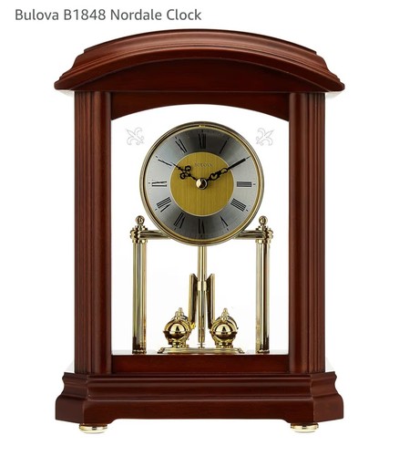 Bulova b1848 nordale clock - nordale,
