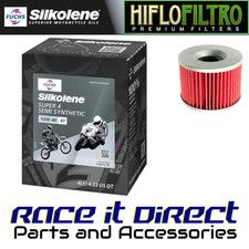 Oil & Filter Kit for Kawasaki GPX750R F 1986-1988 Silkolene & Hiflo