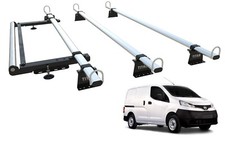 Roof Rack for NISSAN NV200 - NV 200 - 3 Bars with Roller Kit TITAN WorkReady 